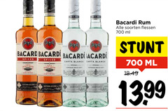  700 bacardi spiced pride carta blanca spirit establecido santiago rum soorten flessen ml 