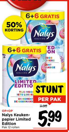  nalys keukenpapier 6 12 50 ted limited moment gourmand keuken papier edition pak rollen toor 5.99 