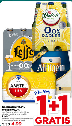  affligem grolsch leffe radler bier 1 2 6 30 35 1615 1870 flessen meesterschap gb koninklijke 0.0 fris citroen minder suiker 100ml anno belge belgisch nuances vanille toetsen clou kruidnagel amstel bieren speciaalbier blikjes combineren stuks 