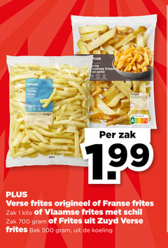  patat 1 500 700 verse frites schil zak origineel franse kilo vlaamse bak koeling 