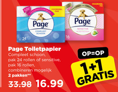  page toiletpapier 1 2 16 24 3d wave wezen voordeel pak comfortabel verzorgend schoon rollen sensitive combineren pakken aloe vera extract 