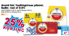  amstel blikjes bier radler 6 25 30 33 1870 traditiegetrouw pilsener rosee 0.0 pak blik 50 flesje nix18 6x 300ml 