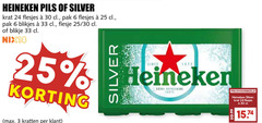  heineken silver blikjes bier krat 3 6 24 25 30 33 pils pak flesje blikje nix18 kratten refreshing 