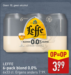  leffe alcoholvrij bier 6 18 100 alcohol anno origin blonde biere briar belgisch abdijbier tout le vanille blond pack 0.0 ergens 