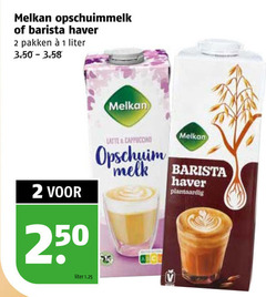  1 2 250 melkan opschuimmelk barista haver pakken liter latte cappuccino opschuim melk plantaardig 