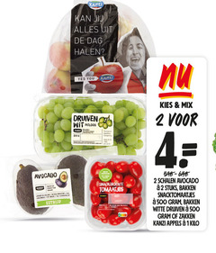  1 2 4 22 45 500 kanzi dag avocado jumbo salade brood voorgerecht eetrijp yes you druiven wit pitloos thompson oorsprong minder snackgroenten tomaatjes natur vezels mix schalen stuks bakken snacktomaatjes witte zakken appels kilo 