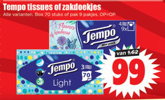  tempo zakdoeken tissues 3 9 99 zakdoekjes box stuks pak flowers light mini pack 4 