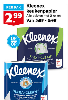  kleenex keukenpapier 2 99 pak pakken rollen kitchen 1 sheet select size flexi clean fast strong water lock technology ultra when wet maxi xl lus longtemps rolls 