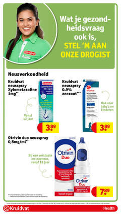  1 2 10 12 18 25 33 50 kruidvat drogist assistent filiaalmanager gezond stel neusverkoudheid neusspray xylometazoline mg ml kinderen jaar zeezout 9 spray avec sel reinigt neus nettoie le nez aux enfants otrivin duo verstopte loopneus geneesmiddel lees medische hulpmiddel 5 6 2e halve artikel combinatie health 