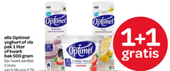  optimel vruchtenyoghurt vla kwark 1 2 500 yoghurt bosvruchten aardbei vanillesmaak pak liter bak stuks 