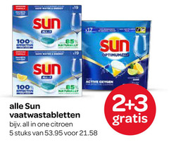  sun vaatwasmiddel 2 3 5 11 17 19 100 effective naturally all active oxygen vaatwastabletten one citroen stuks 