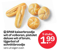  broodjes pistolets kaiserbroodjes 5 kaiserbroodje wit volkoren pistolet bruin tijgerbol schnittbroodje vers oven stuks 