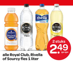  sourcy royal club rivella frisdrank 1 2 vitamin water classic original lemon stuks fles liter 