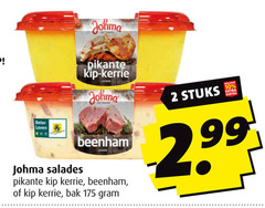  johma salade 2 beter leven pikante kip kerrie beenham salades bak stuks to 