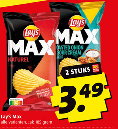  lays chips 2 100 naturel score crunch www taste onion sour cream stuks zak 