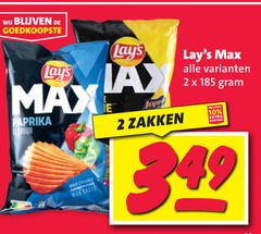  lays chips 2 10 paprika flavour crunch taste zakken 