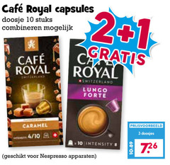  cafe royal koffiecups 3 10 mcafee capsules doosje stuks combineren switzerland lungo forte caramel 4 intensity nespresso apparaten doosjes 