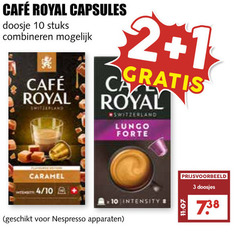  cafe royal koffiecups 1 2 3 10 mcafee capsules doosje stuks combineren switzerland lungo forte caramel 4 intensity doosjes nespresso apparaten 