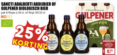  speciaalbieren 6 25 30 abdijbier gulpener biologisch bier pak flesje 33 nix18 egmond cere tripel abdijbieren blond mond 