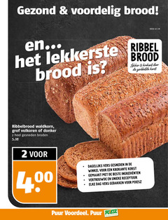  brood 2 17 gezond week 02 ribbel krokant geribbelde korst ribbelbrood waldkorn grof volkoren donker gesneden broden 4 00 dagelijks vers krokante gemaakt vertrouwde receptuur dag gebakken puur voordeel supermarkten 