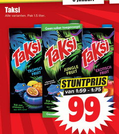  taksi fruitdrank 40 99 pak liter rijk vitamine zuivel tropisch fruit suiker groen drankje jungle exotisch 