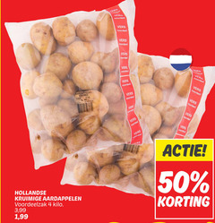  aardappelen 4 50 hollandse kruimige kilo 3 99 1 vers deel voordeel kruimig melody 