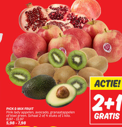  avocado kiwi pink lady appels 1 2 4 chile pick mix fruit appelen granaatappelen green schaal stuks kilo 8 11 5 