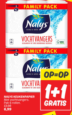  nalys keukenpapier 1 6 family pack inspired by nature vochtvangers super absorberende kussentjes fsc forever vocht pak rollen 13 99 for all 