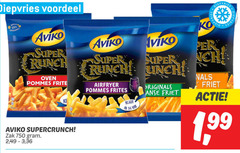  aviko patat 14 100 750 diepvries voordeel super oven pommes airfryer frites supercrunch zak 2 3 36 klaar min friet 1 99 