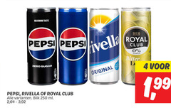  pepsi royal club rivella cola frisdrank 4 250 taste suiker zero sugar blik ml 2 64 3 original licht sprankelend r bitter l 1 99 