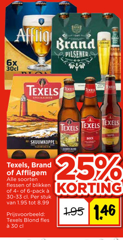  brand affligem texels speciaalbieren 4 6 25 30 pilsener 6x tan skuumkoppe bock soorten flessen blikken pack stuk blond fles 