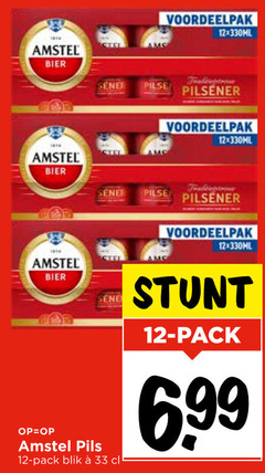  amstel blikjes bier 12 33 pilsener stel pils pack blik 