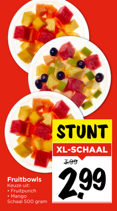  fruitsalade 500 fruitpunch mango schaal xl 3.99 