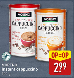  moreno oploskoffie 500 cappuccino choco romig people nature cher caramel instant 