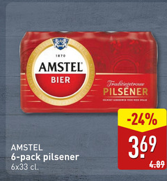  amstel blikjes bier 6 1870 bieren traditie traditiegetrouw pilsener volmout pack 