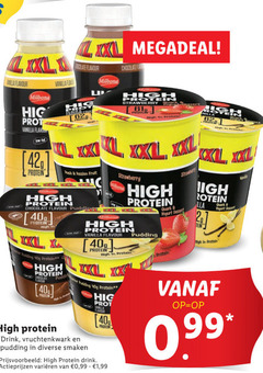  kwark 40 42 flavour milbona vanilla flavo protein xxl megadeal late chocolate high strawberry l peach passion fruit xl pudding flat proteine yoghurt dessert quark drink vruchtenkwark smaken flavor praten varieeren 99 1 