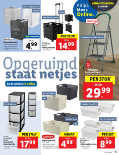  3 4 8 13 14 15 18 19 23 27 28 32 36 40 42 45 80 100 150 basic cm delig bak woensdag online lidl.nl januari at home paper papier karton glas plastic blik schoon livarno transportbox l inhoud stuk opgeruimd parkside huishoudtrapje treden voetvlak 5 kunststof ladenkastje belasting lade curver opbergmand gerecycled 5.99 opbergboxenset 02 