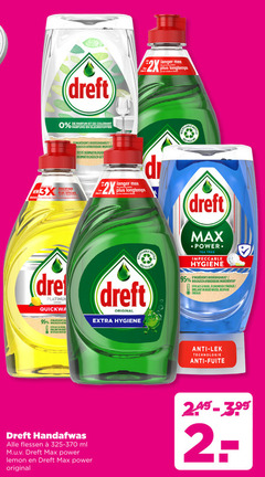  dreft afwasmiddel 2 parfum colorant parfums kleurstoffen langer da verdunde imitaties longtemps bottle afbreekbare new 3x krachtiger efficace lemon b biologisch briljant bespaar energie dermatologisch 2x que les original hygiene power tea tree impeccable ingredienten water anti technologie fuite handafwas flessen ml 