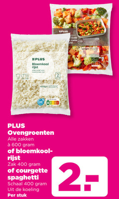  groentenpakket bloemkool 2 400 600 rijst alternatief traditionele proof rode zoete min ovengroenten zakken zak courgette spaghetti schaal koeling stuk 