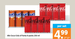  fanta coca-cola frisdrank cola 8 250 refreshing coca co original taste ml fant zero sugar orange range calories 4 99 