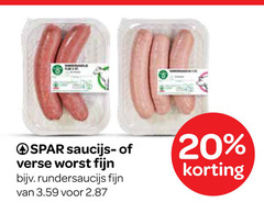  verse worst saucijzen 20 saucijs fijn rundersaucijs 