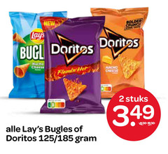  doritos lays chips zoutjes 2 new crunch macho cheese hot nacho bugles stuks 