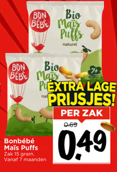  bonbebe babyvoeding 7 15 bon bio bebe mais puffs naturel lage nat zak maanden prijsjes 