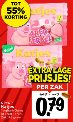  55 katjes fred yoghurt gums zak fe lage prijsjes 