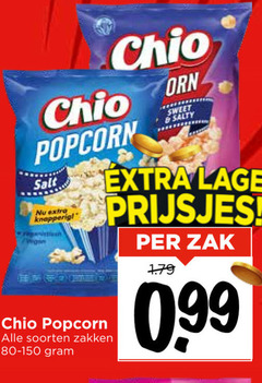  chio popcorn salt soorten zakken sweet salty lage prijsjes zak 