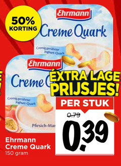  ehrmann toetje 50 150 creme quark yoghurt lage prijsjes stuk 