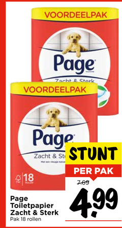  page toiletpapier 18 zacht stork pollen pak rollen 