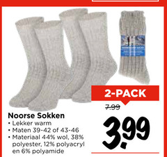  damessokken herensokken 2 6 12 44 noorse sokken warm maten materiaal wol polyester polyacryl polyamide pack 3.99 