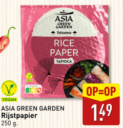  250 asia green garden vietnamese rice paper tapioca international label nutri score rijstpapier 