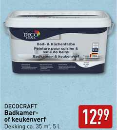  5 35 deco craft bad peinture pour cuisine badkamer keukenverf bon pouvoir couvrant dekking verf ruimtes vochtregulerend weiss blanc wit liter ca. l 